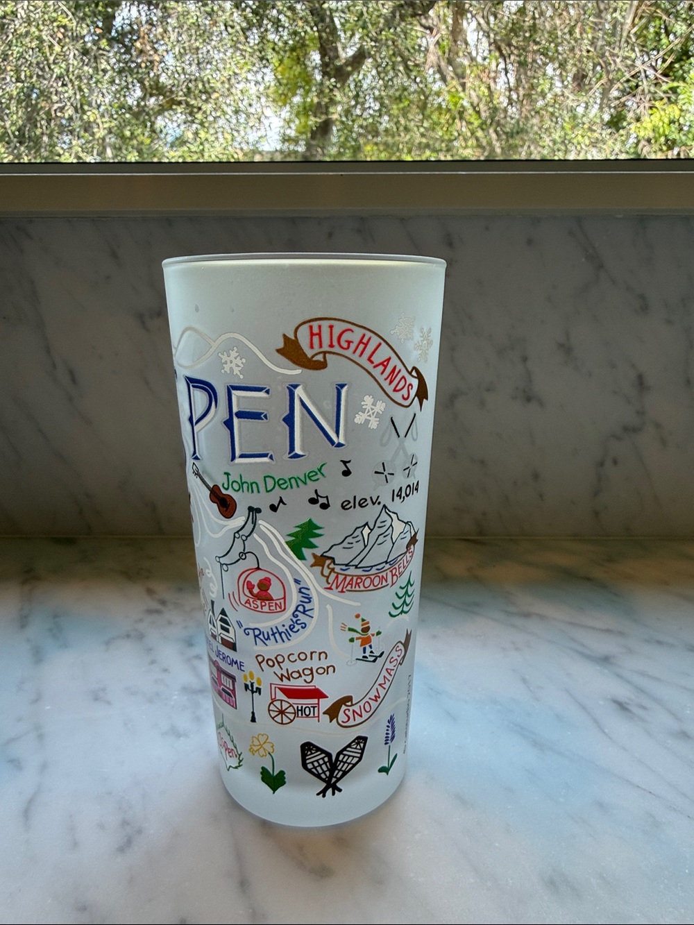 CatStudio Aspen Frosted Glass with Colorful Graphics - Picture 2 of 3